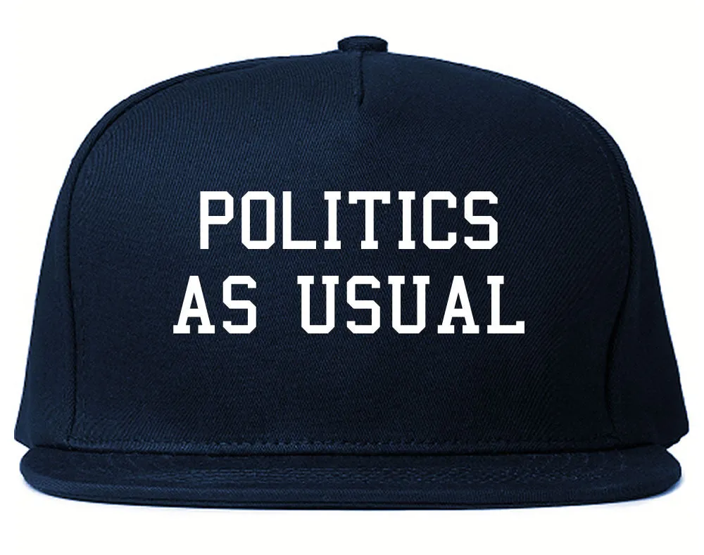 Politics As Usual Snapback Hat