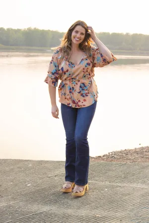 Powell Print Peasant Top