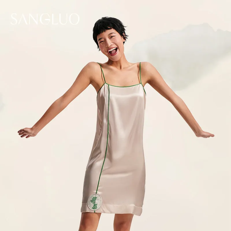 "Hug the Earth" Earth Day Silk Nightdress