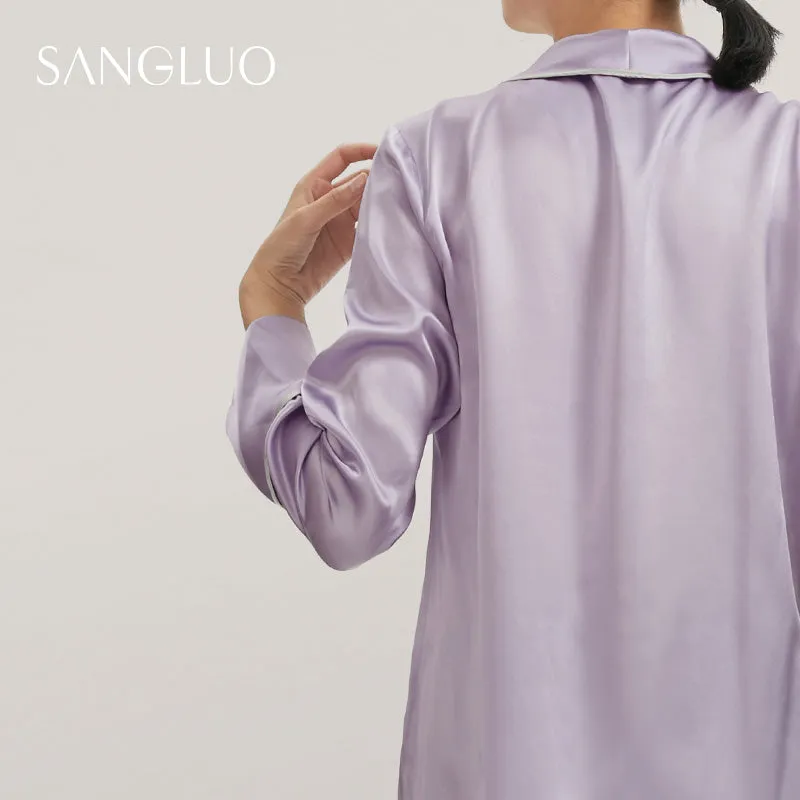 "Hug the Earth"Bear Bobo Silk Women Pajamas Set