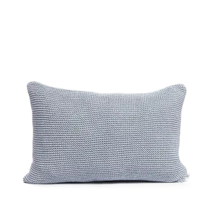 Recycled denim cushion soft blue