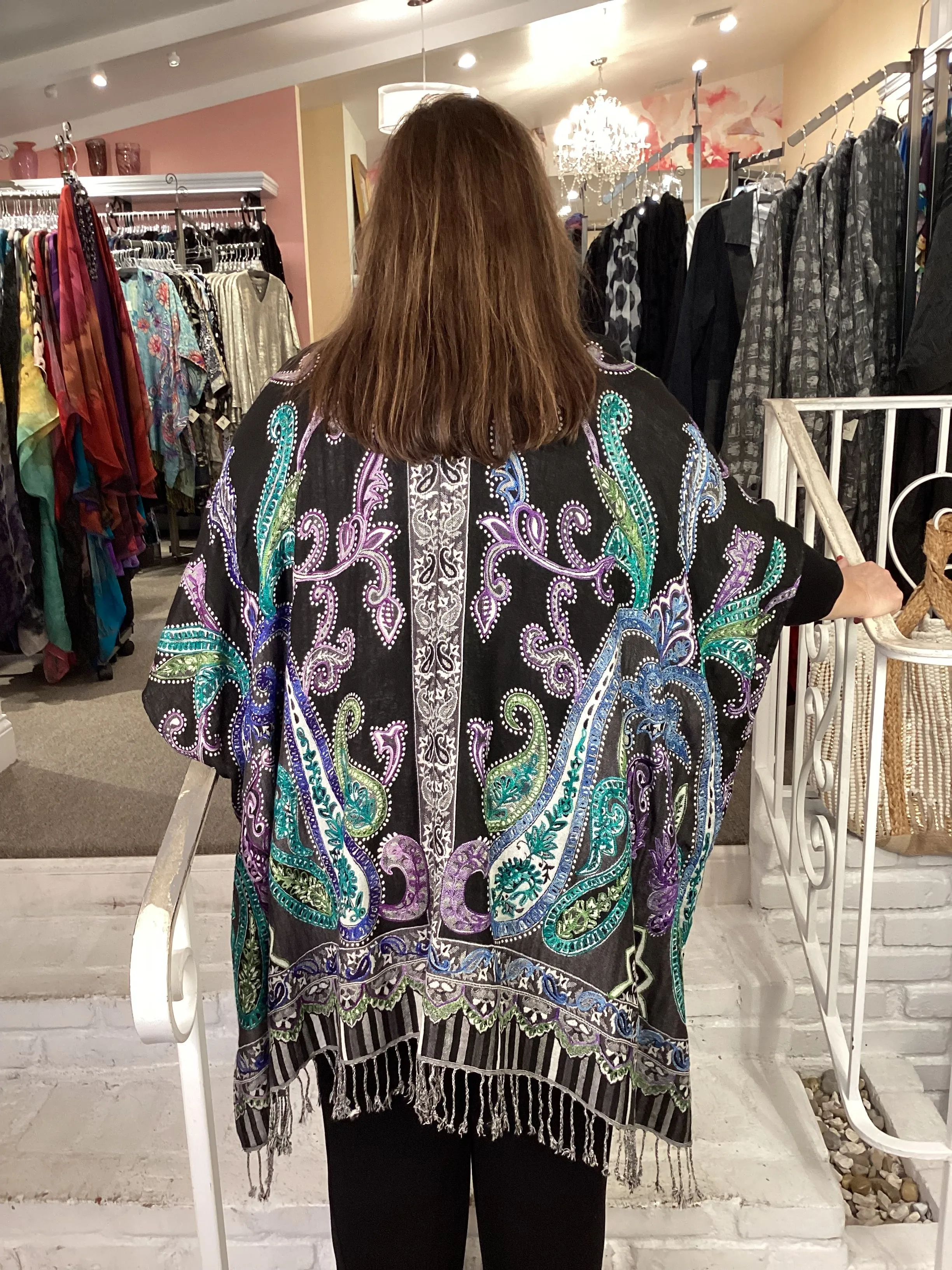 REVERSIBLE DUSTER - 18E BLK