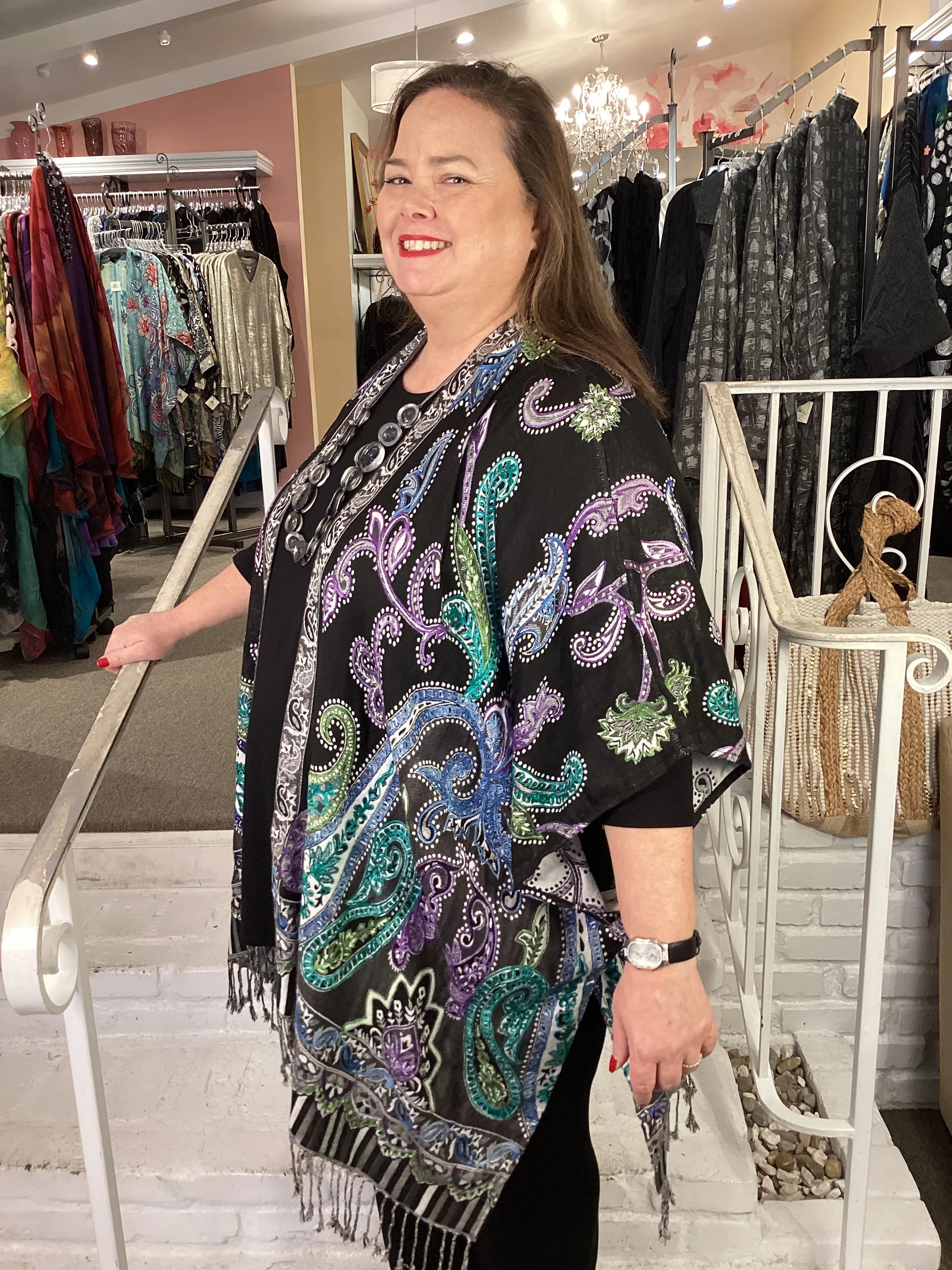 REVERSIBLE DUSTER - 18E BLK