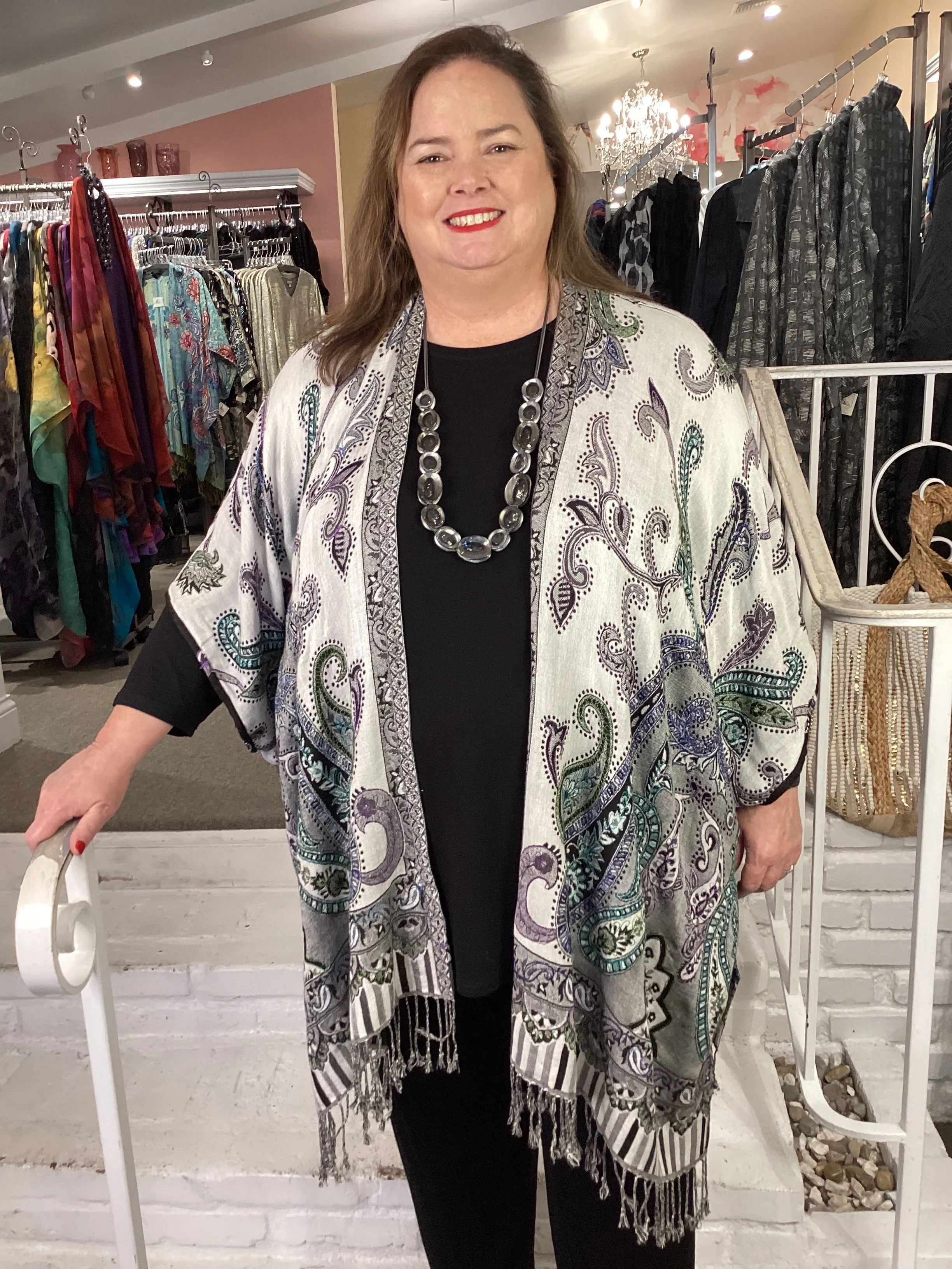 REVERSIBLE DUSTER - 18E BLK