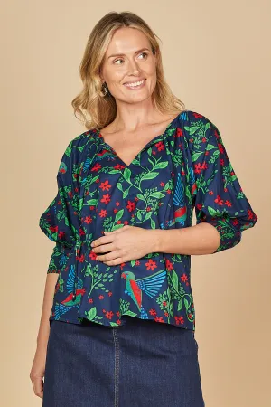 Robin Peasant Top in Currumbin