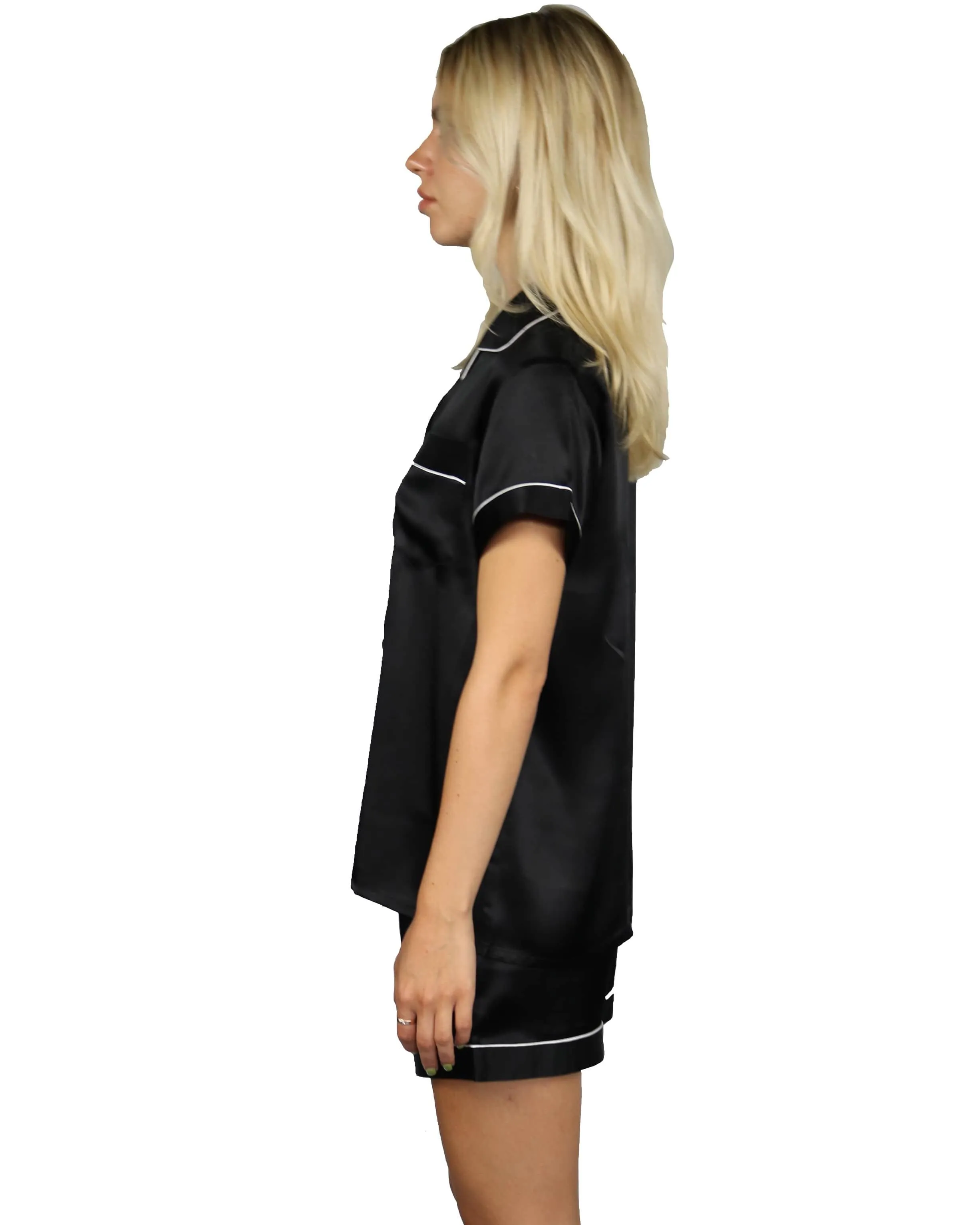Short 100% Silk Pajama Set, Ursa