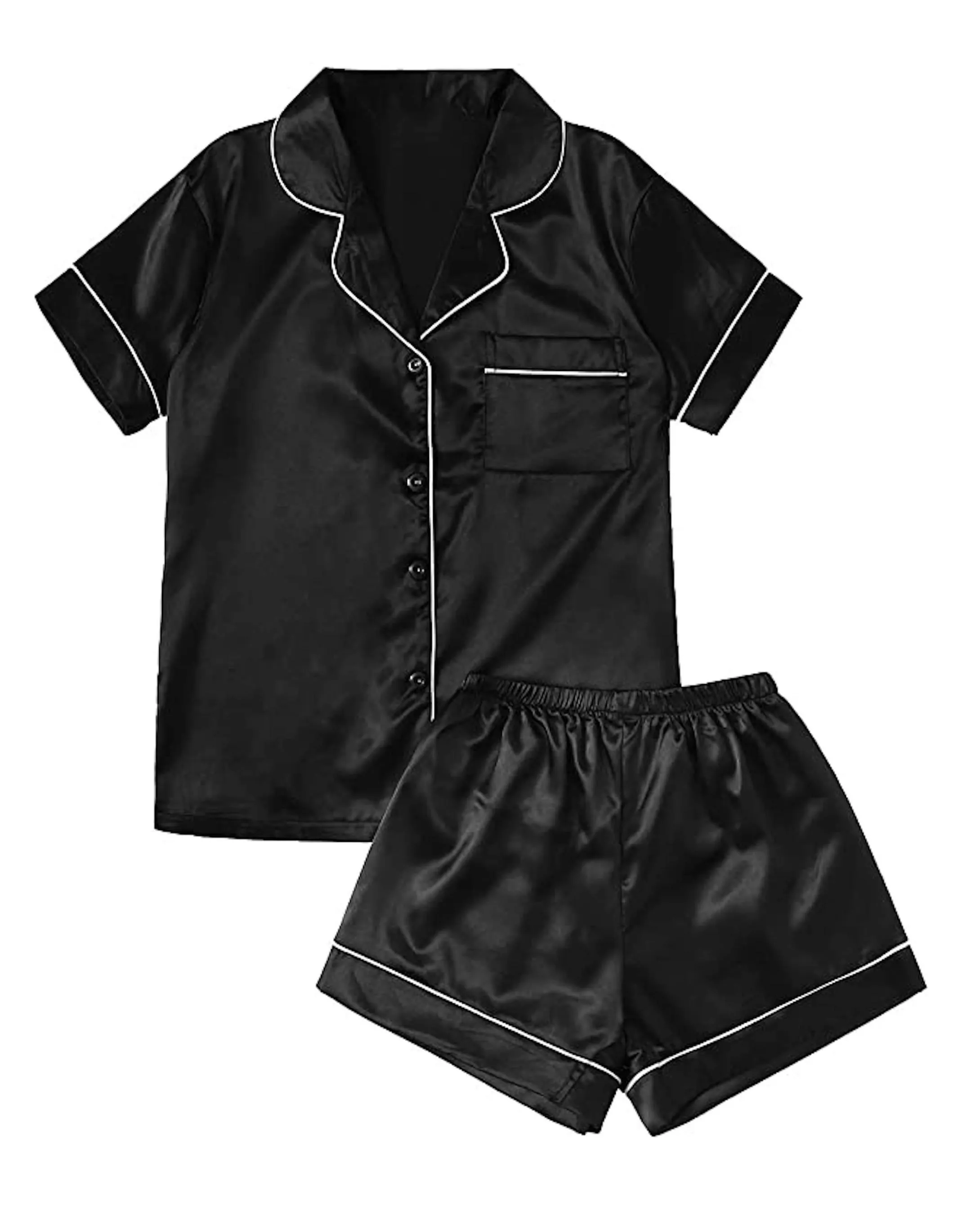 Short 100% Silk Pajama Set, Ursa
