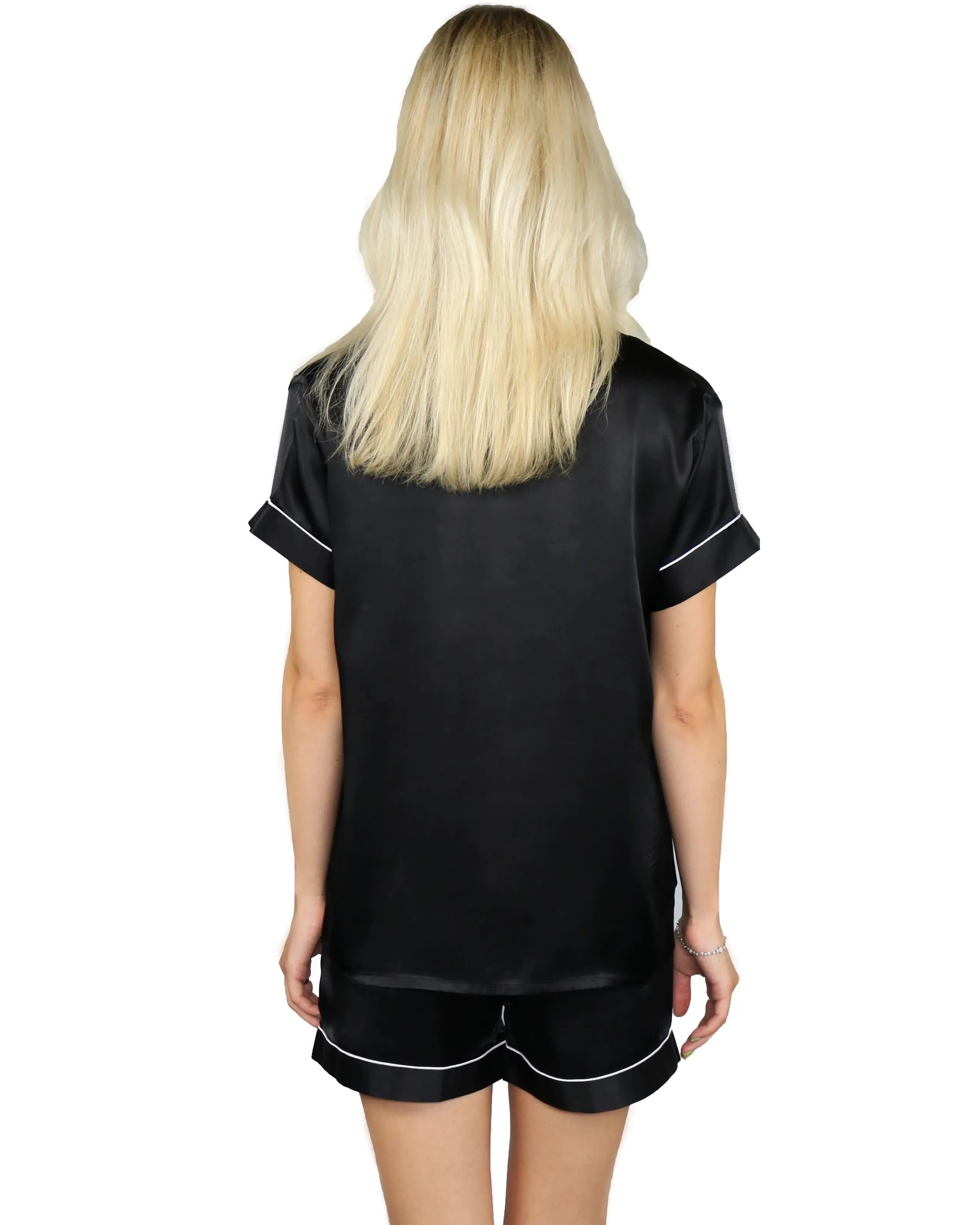 Short 100% Silk Pajama Set, Ursa