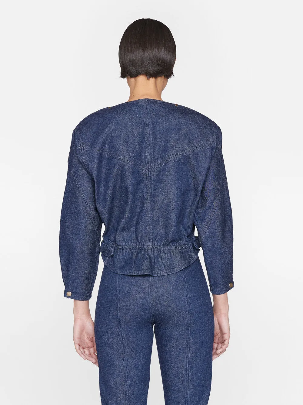 Slouchy Zip Up Jacket -- Rinse