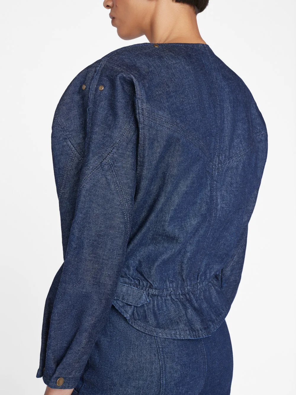 Slouchy Zip Up Jacket -- Rinse