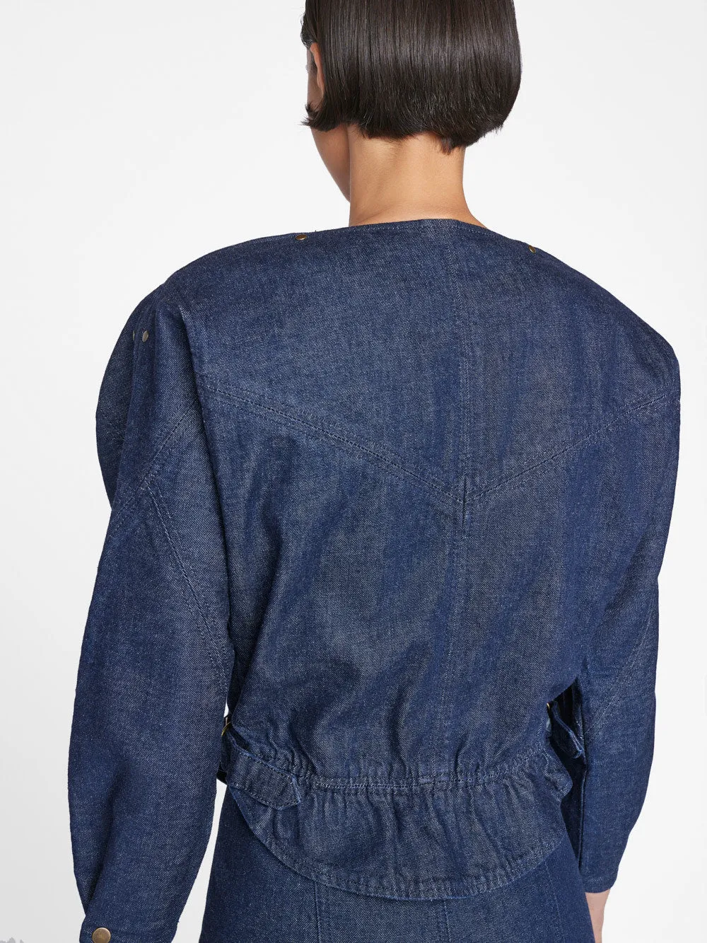 Slouchy Zip Up Jacket -- Rinse