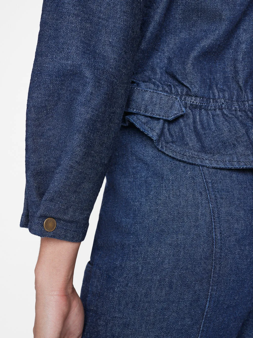 Slouchy Zip Up Jacket -- Rinse