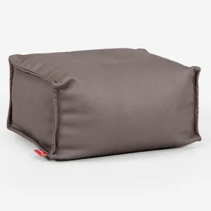 Small Footstool - Vegan Leather Chocolate