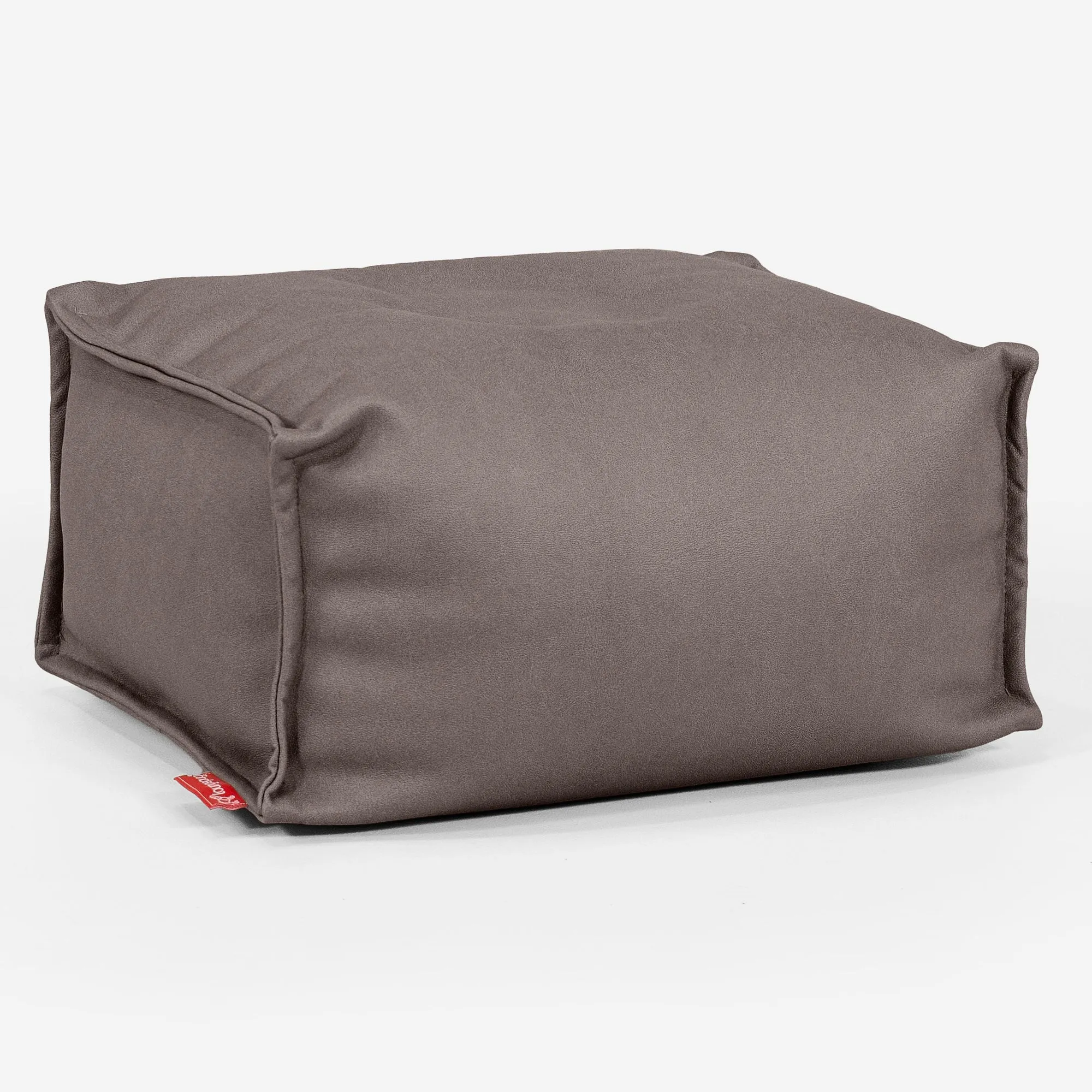 Small Footstool - Vegan Leather Chocolate