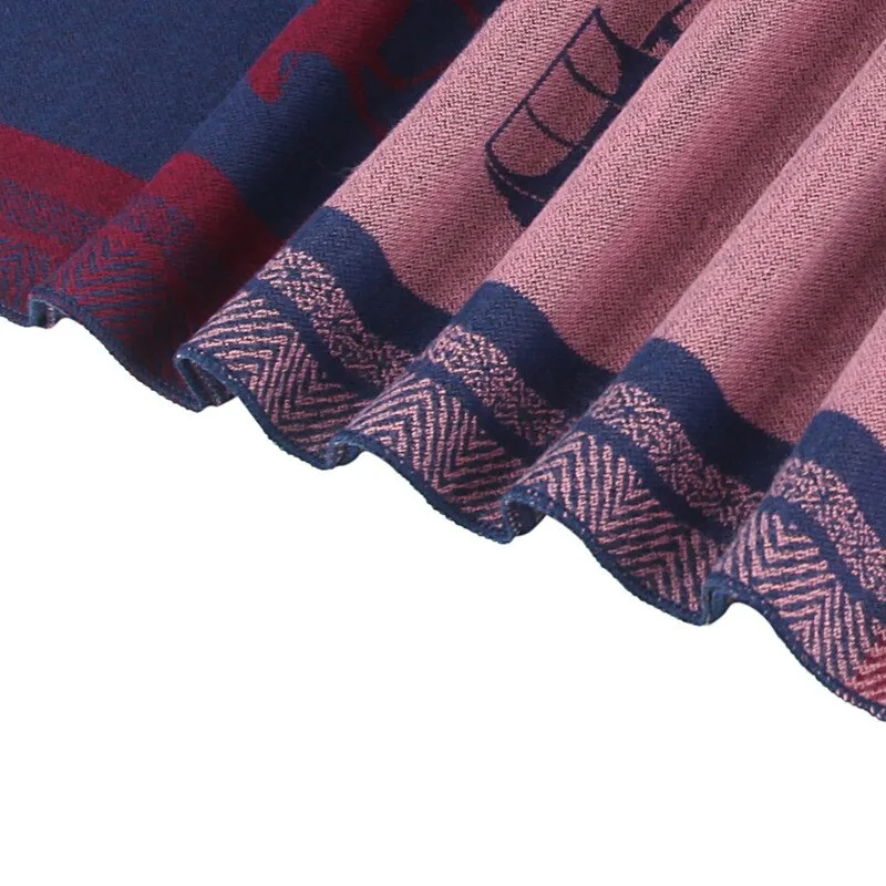 soft Warm Winter scarf business Casual brand designer cashmere Scarf Men horse carriage Shawl scarves foulard bufanda