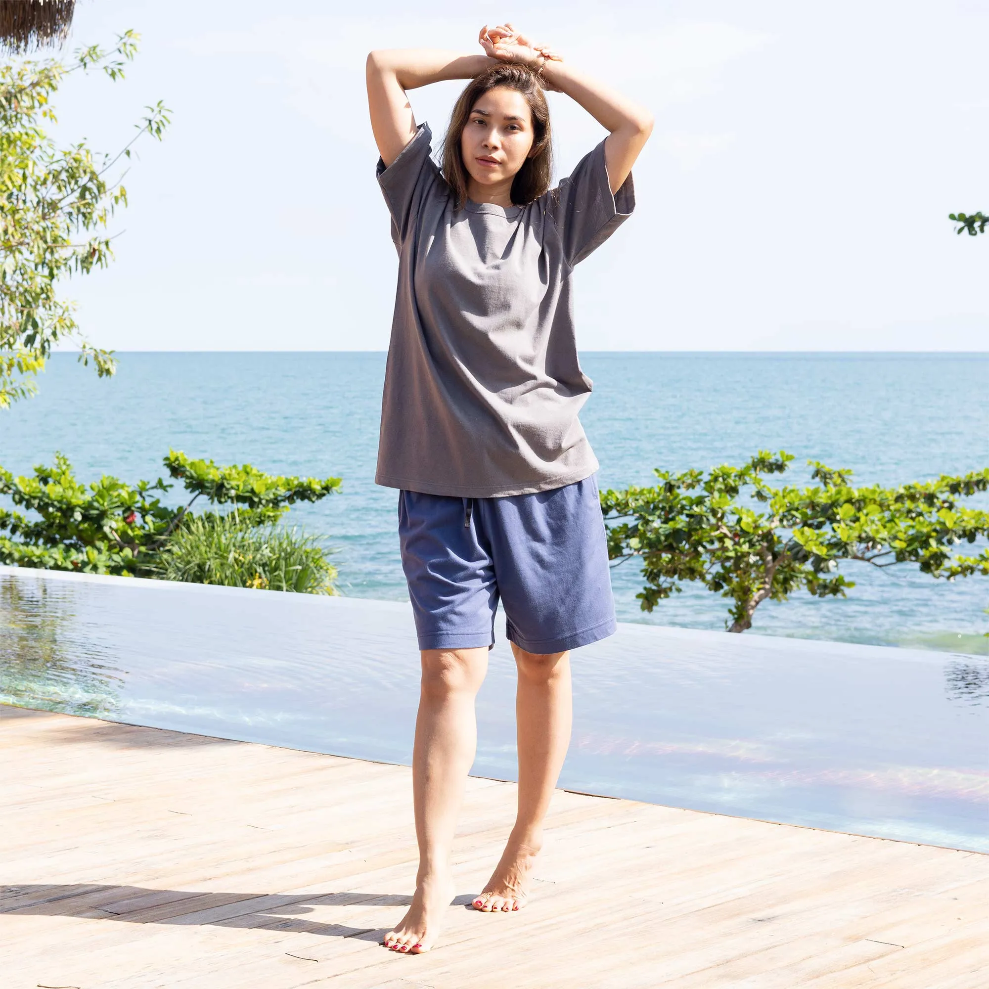SONOMA 100% Organic Cotton Crewneck T-Shirt (Grown & Made in USA) (Elastic-free, Latex-free) (Unisex)