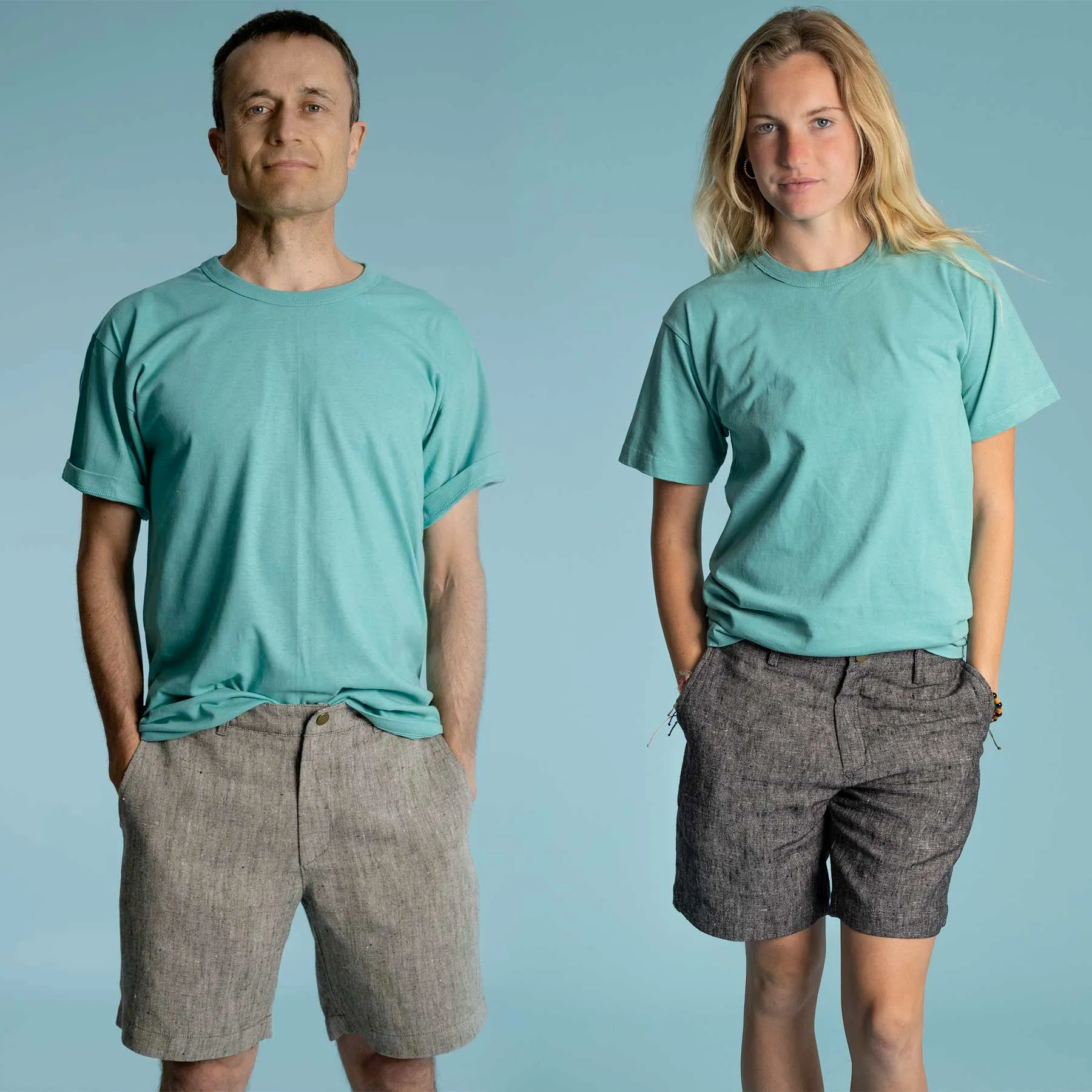SONOMA 100% Organic Cotton Crewneck T-Shirt (Grown & Made in USA) (Elastic-free, Latex-free) (Unisex)