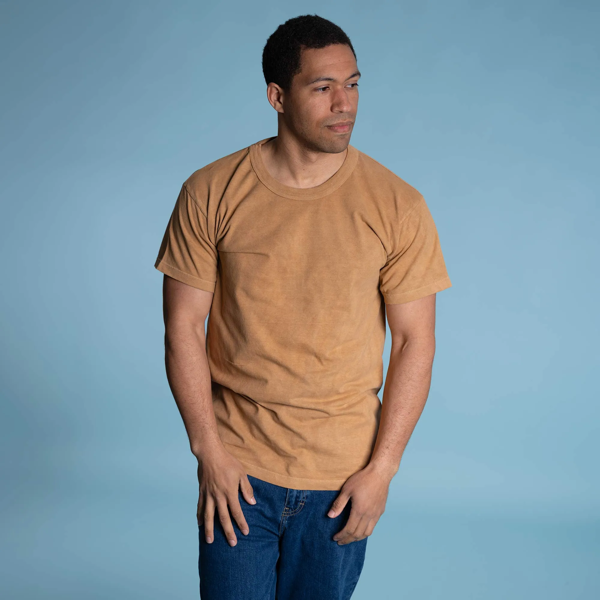 SONOMA 100% Organic Cotton Crewneck T-Shirt (Grown & Made in USA) (Elastic-free, Latex-free) (Unisex)