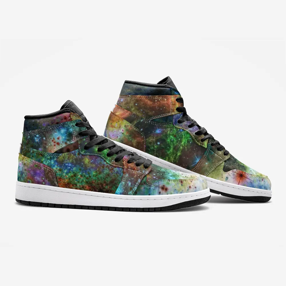Supernova Psychedelic Full-Style High-Top Sneakers
