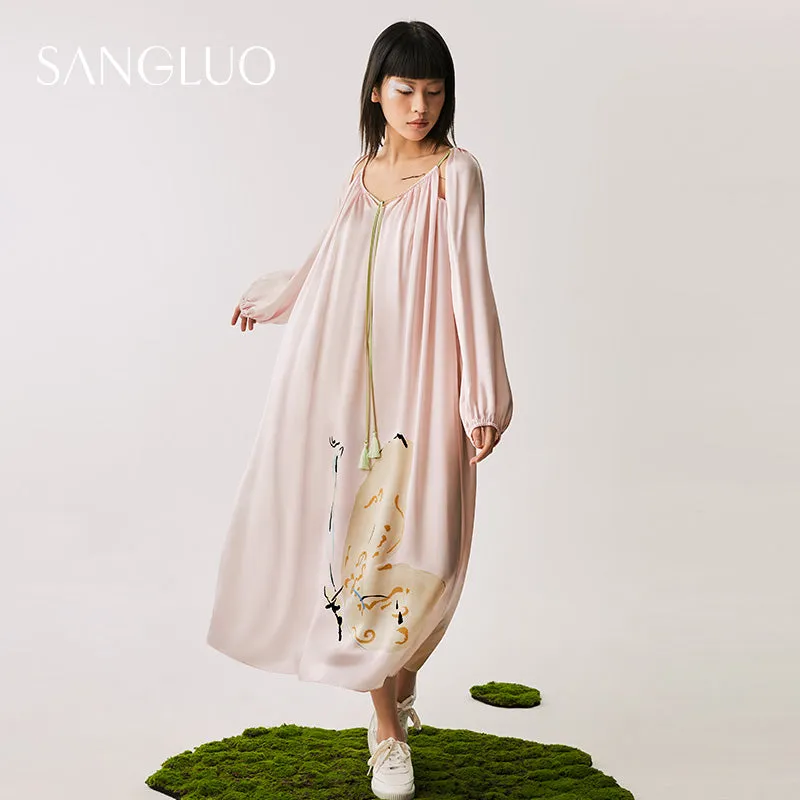 The Dream Of Butterfly Silk Dress