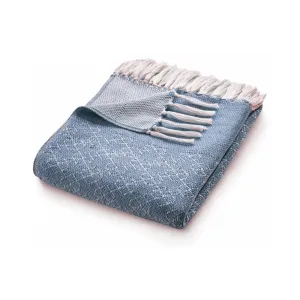 Trellis Throw Denim Blue