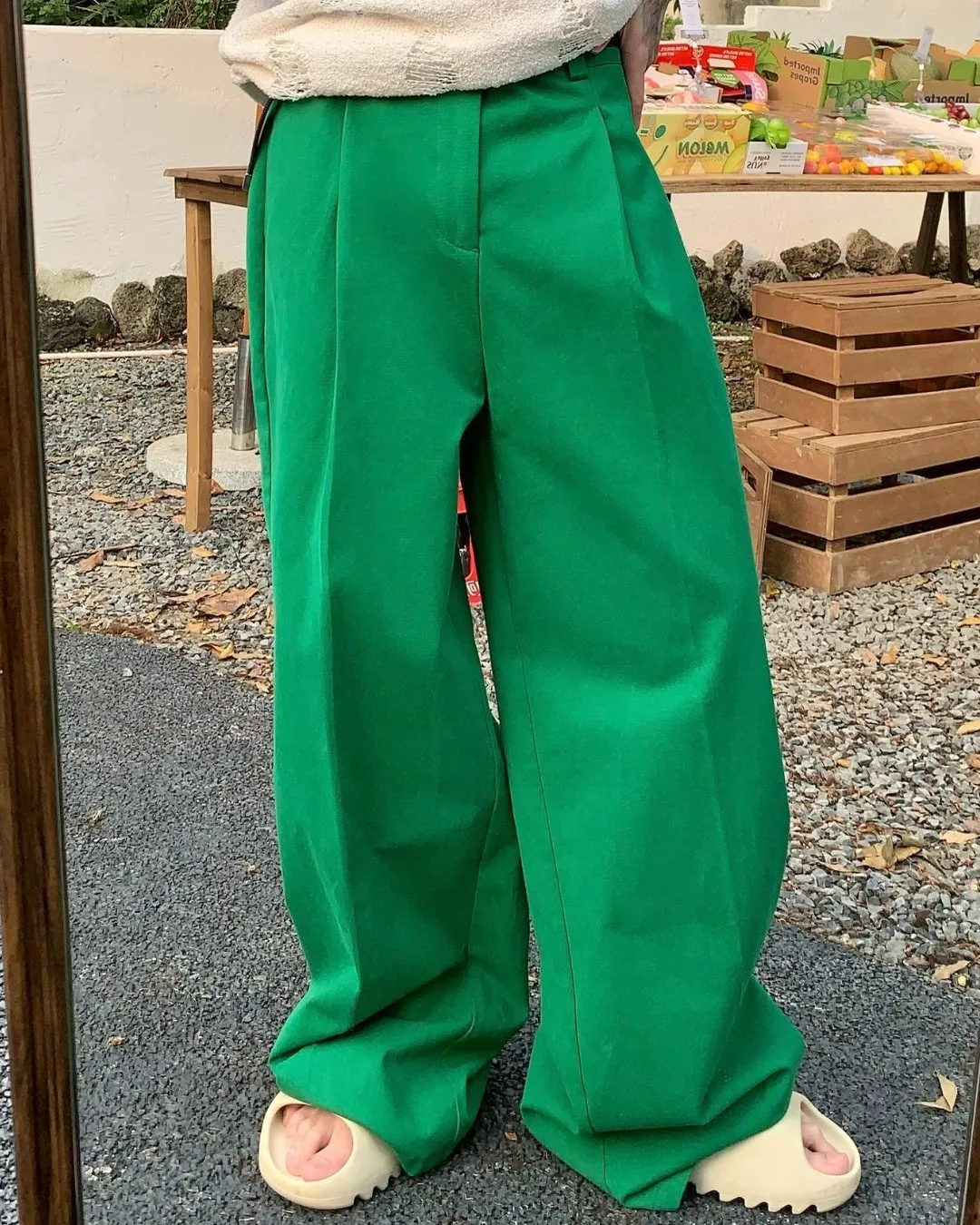 Trending Color Wide Pants CBJ0028