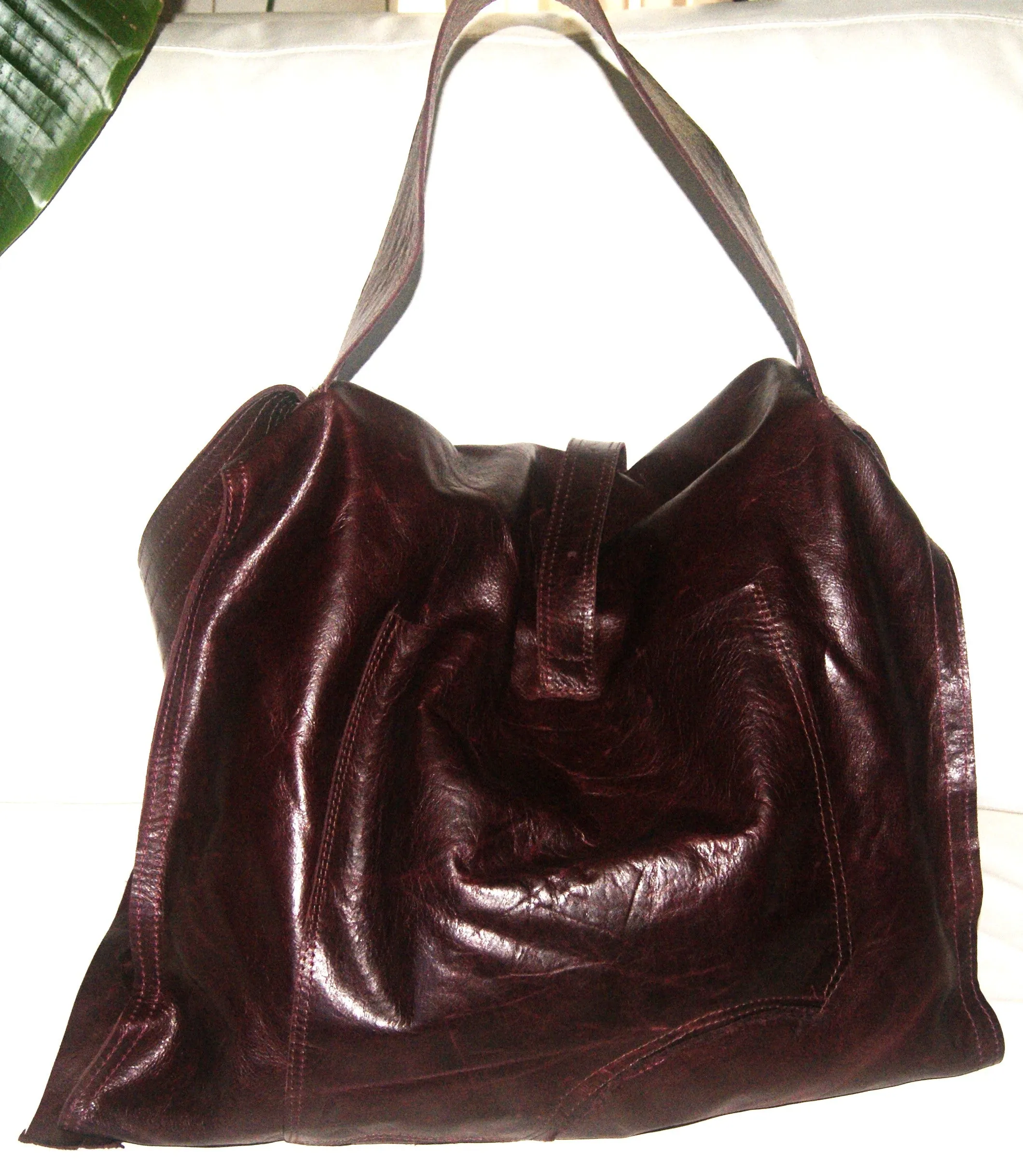 Vernice Armour- wine  shoulder bag
