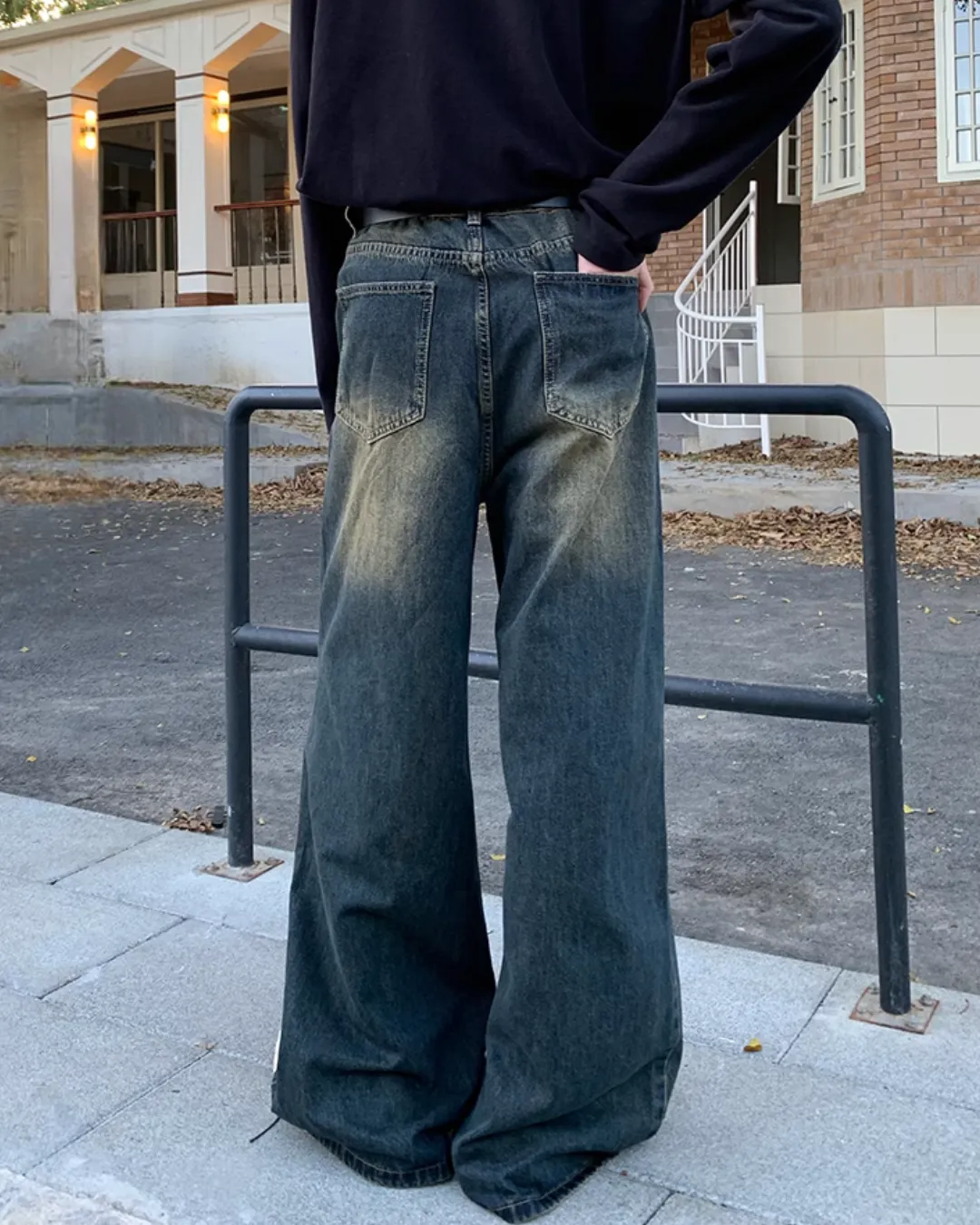 Vintage Washed Wide Denim Pants OYC0100