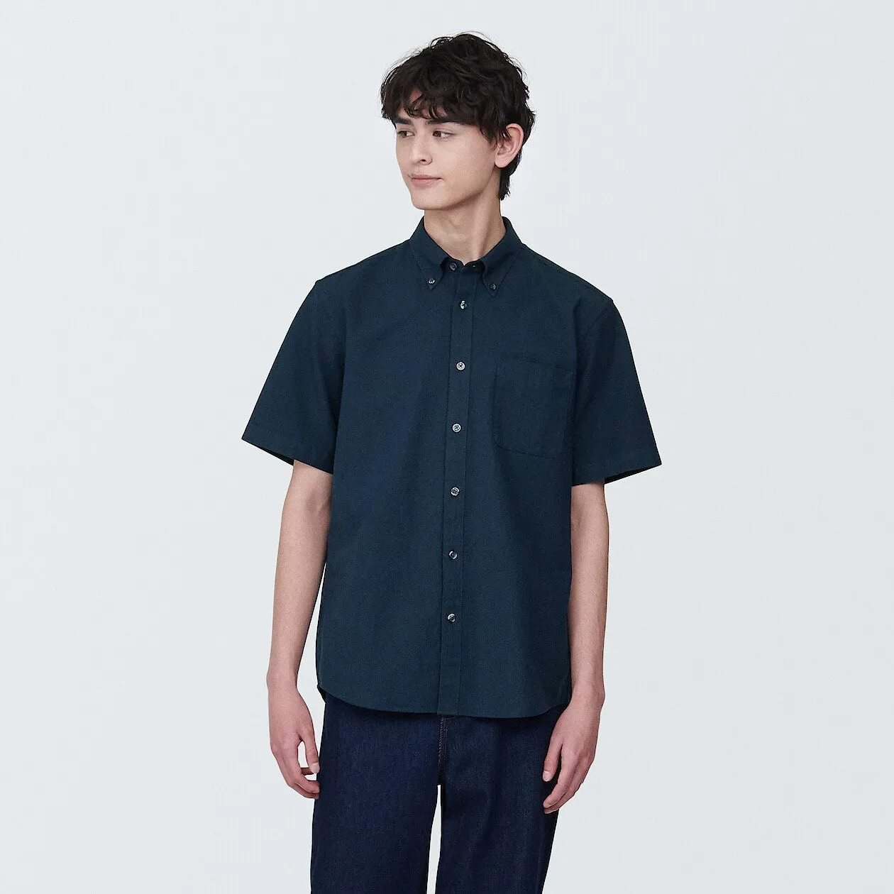 Washed Oxford Short Sleeve Shirt