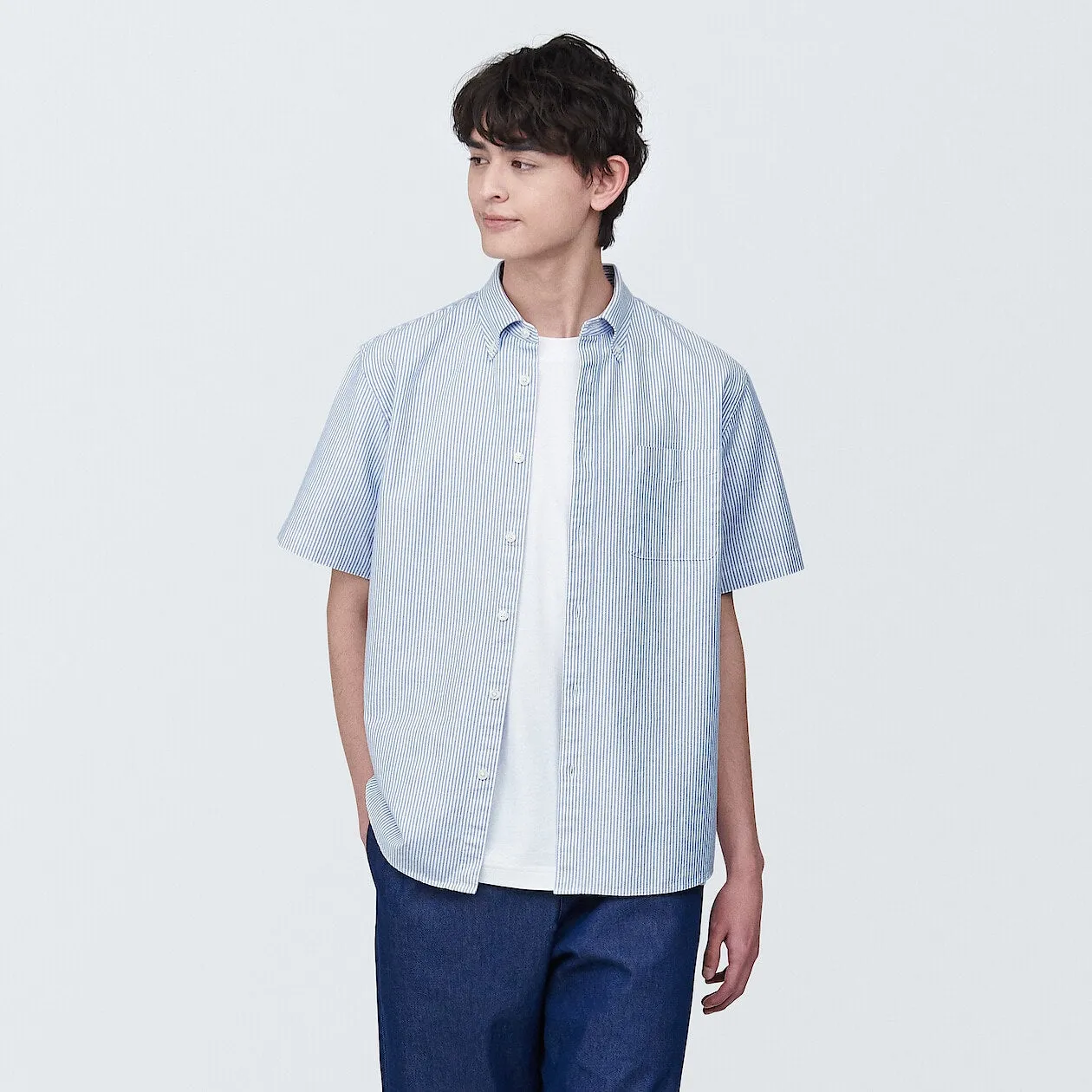 Washed Oxford Short Sleeve Shirt