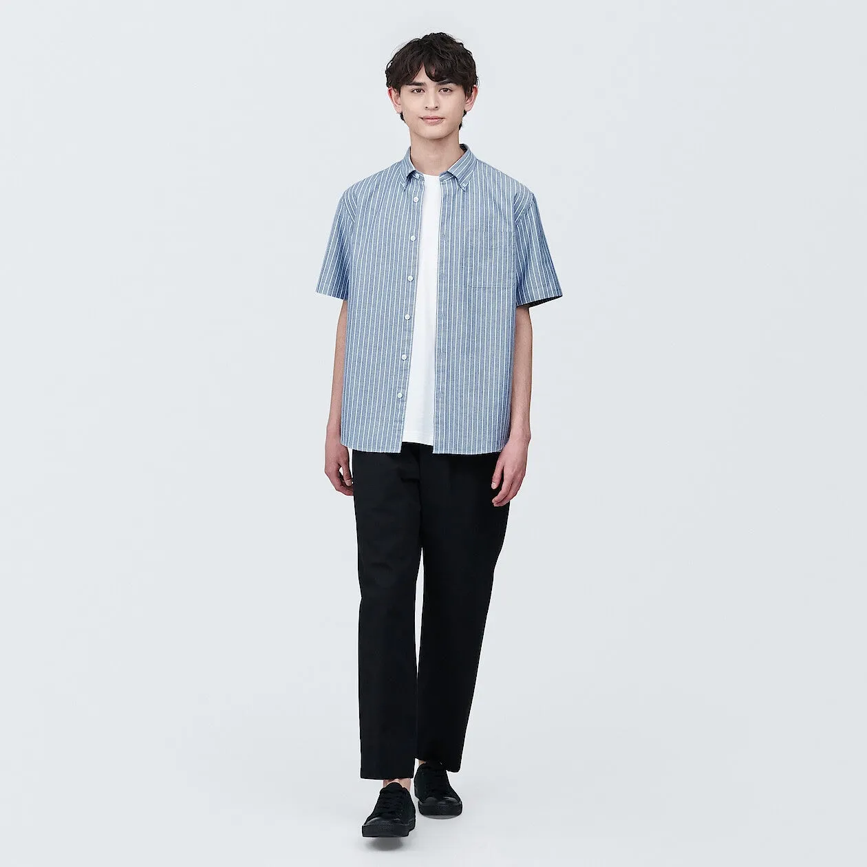 Washed Oxford Short Sleeve Shirt