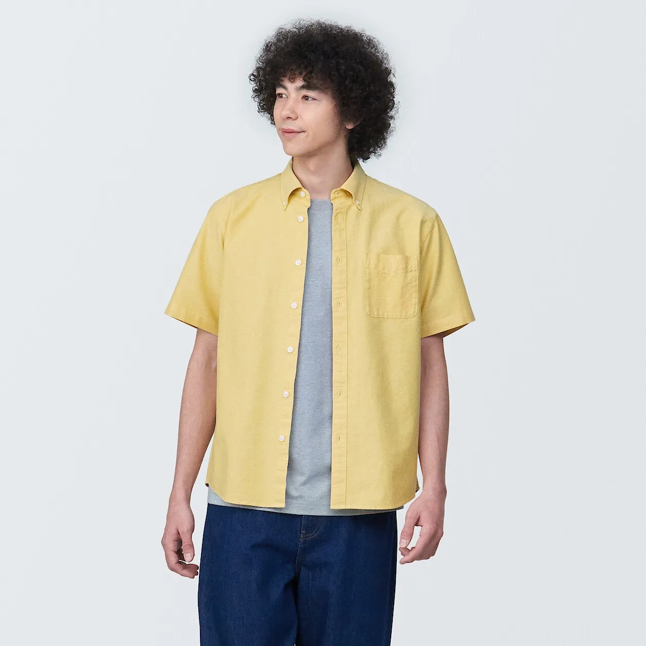Washed Oxford Short Sleeve Shirt