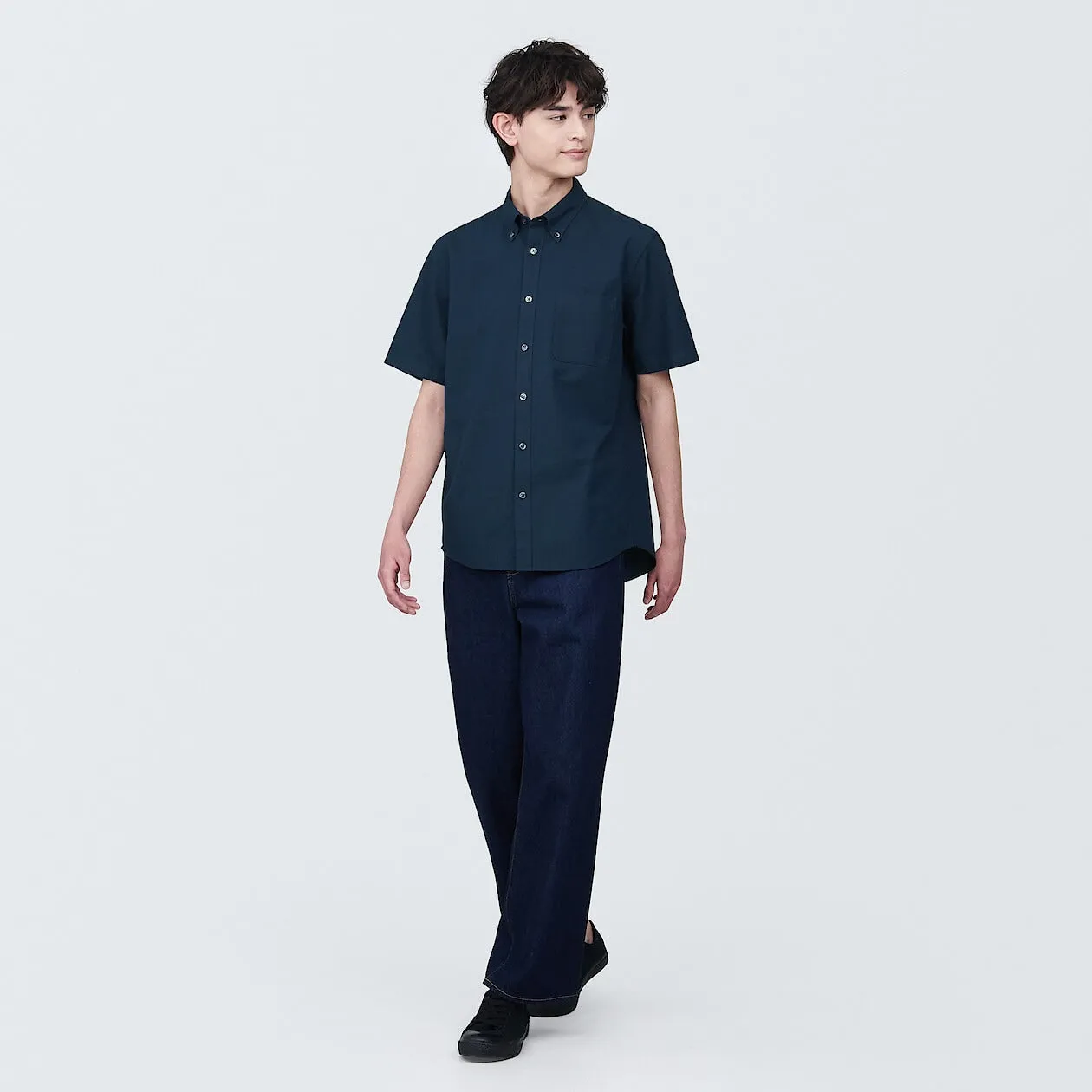 Washed Oxford Short Sleeve Shirt