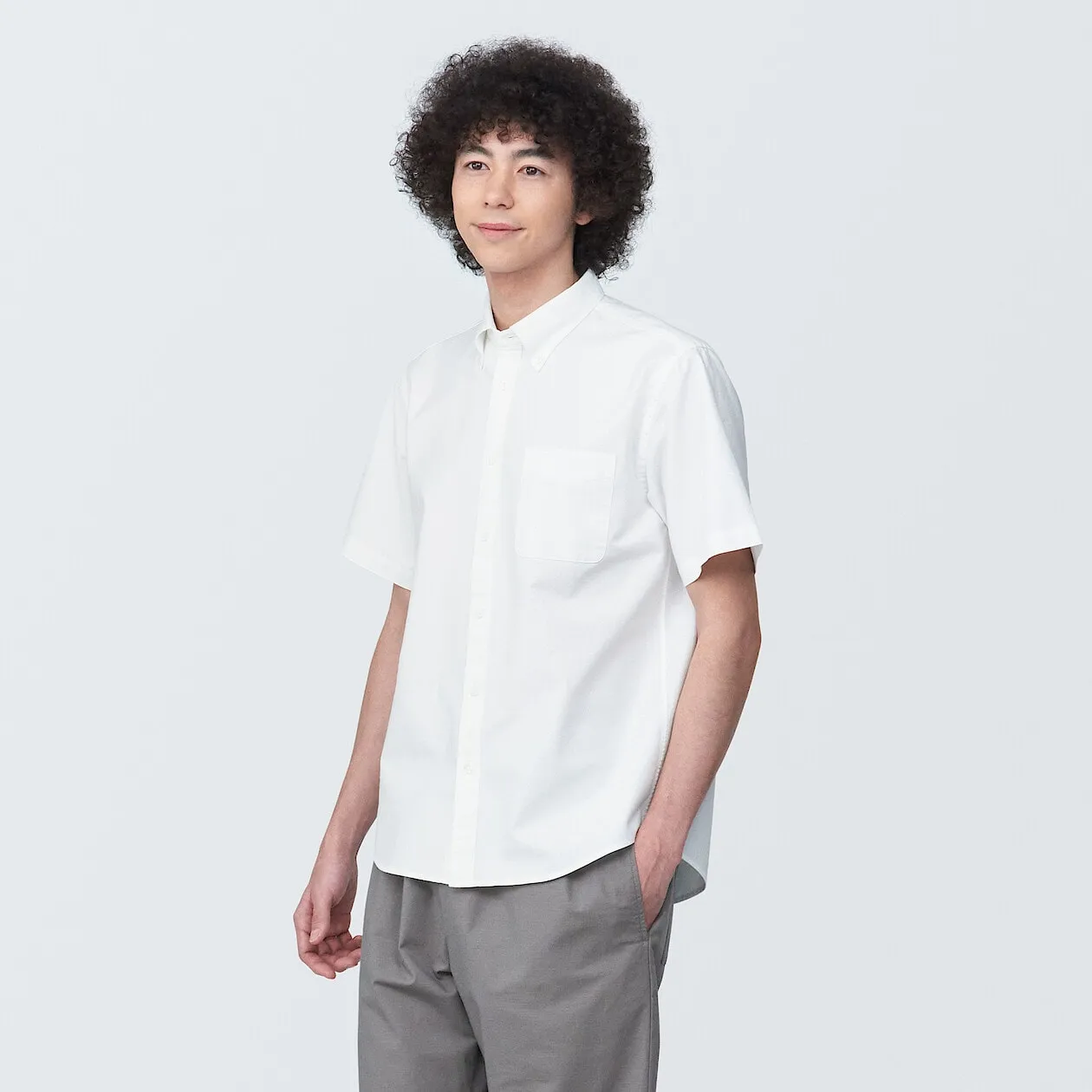 Washed Oxford Short Sleeve Shirt