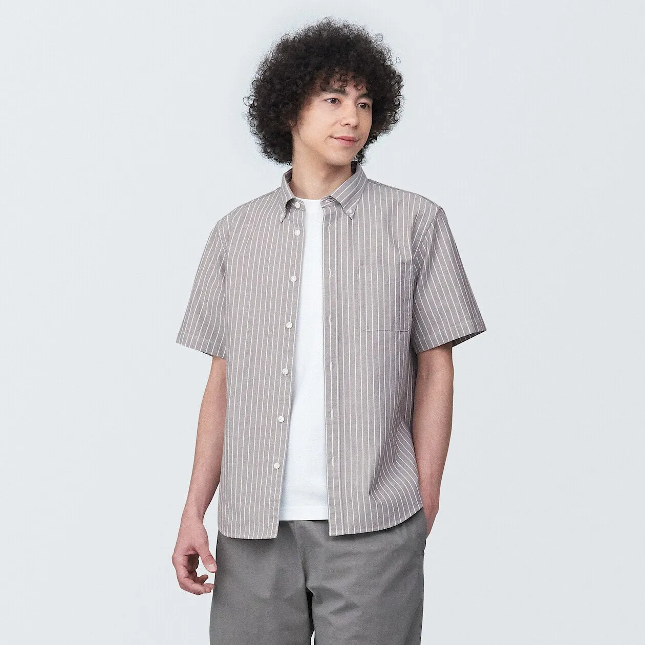 Washed Oxford Short Sleeve Shirt