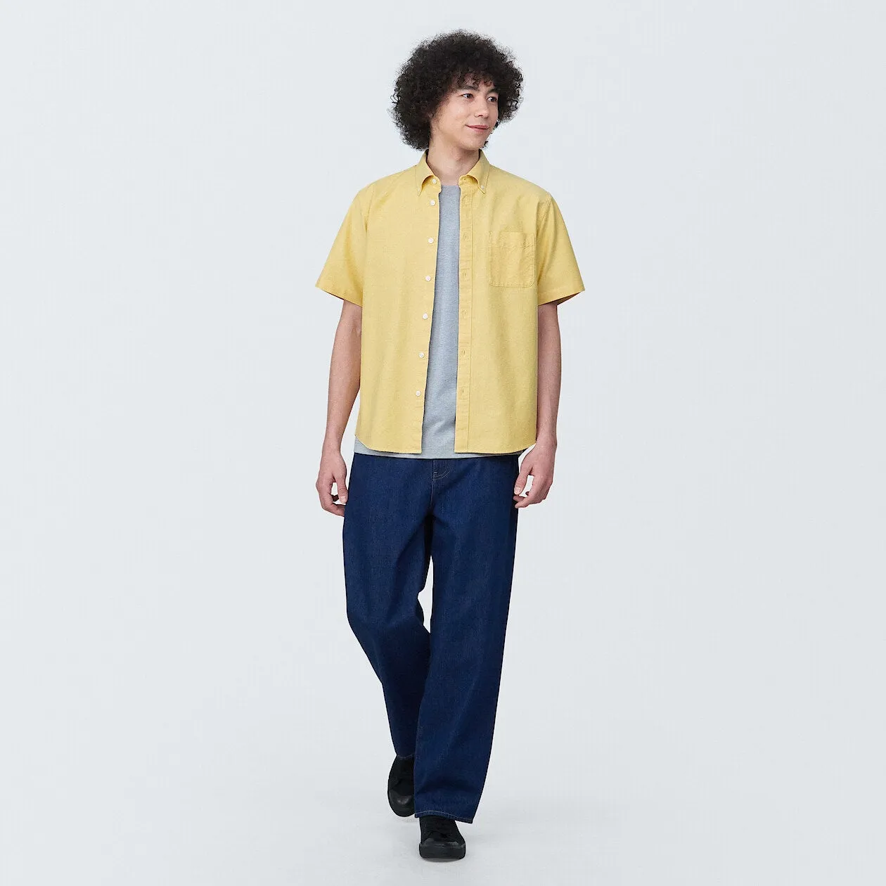 Washed Oxford Short Sleeve Shirt