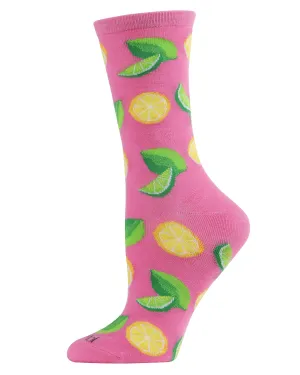 When Life Gives You Lemons Bamboo Blend Crew Socks
