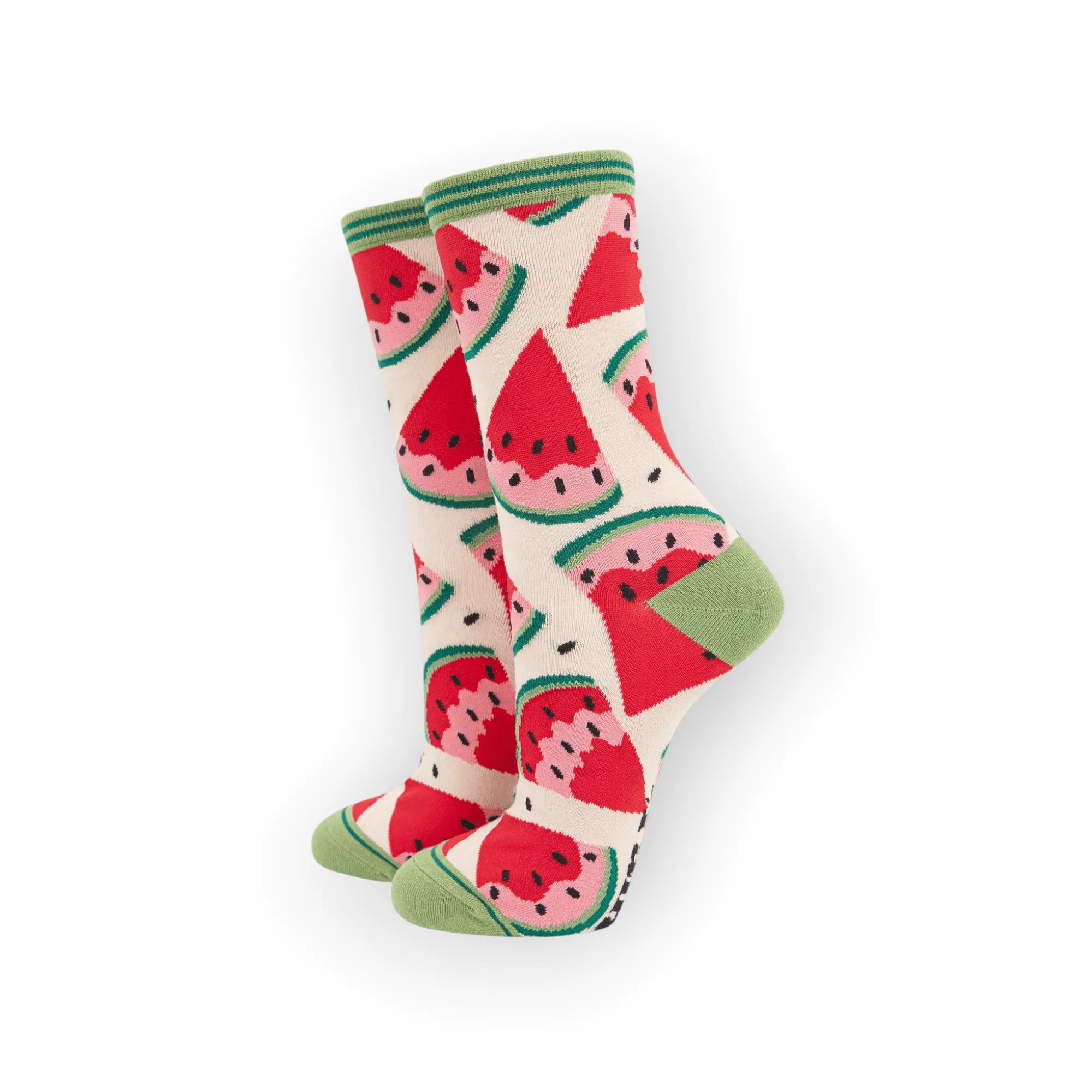 Women's Watermelon Slices Fruit Bamboo Socks